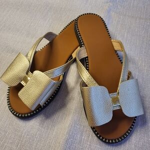 Elegant Gold Women's Sandals